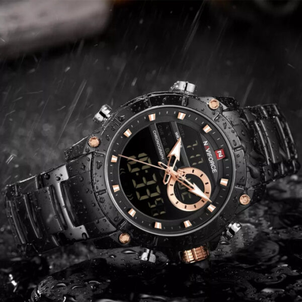 ⁦ساعة NAVIFORCE NF 9208 رجالية أصلية بميزات عالمية⁩ - الصورة ⁦6⁩